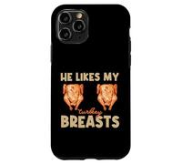 Thanksgiving She Likes My Drumstick Couple Matching Case for iPhone 11 Pro