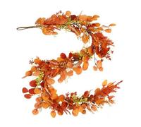 Thanksgiving Silk Garlands Reusable Door Window Embellishment For Various Celebration Thanksgiving Window Decoration Artificial Garlands