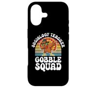 Thanksgiving Sociology Teacher Gobble Squad Turkey Case for iPhone 17