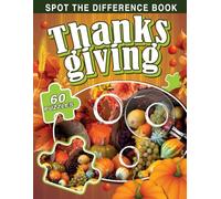 Thanksgiving Spot The Different: Find Hidden Object Thanksgiving Activity Book For Adults, Perfect Puzzles For Birthday, Christmas Anxiety Relief