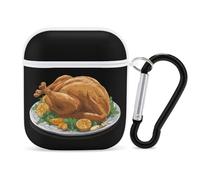 Thanksgiving Swallow Me Turkey Bluetooth Headset Cover Earbud Case Earphone Protective Case Compatible with Airpods 1/2