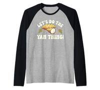 Thanksgiving Sweet Potato Let's Do The Yam Thing Raglan Baseball Tee