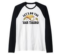 Thanksgiving Sweet Potato Let's Do The Yam Thing Raglan Baseball Tee