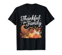 Thanksgiving Thankful for Family Autumn Blessings T-Shirt