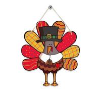 Thanksgiving themed decoration, house number, turkey tag, hanging decoration