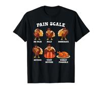 Thanksgiving Trauma Nurse Turkey Pain Scale Assessment Funny Value Graphic T-Shirt, Men, Black, M