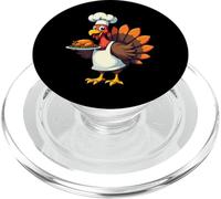Thanksgiving Turkey Chef Funny Thanksgiving Turkey PopSockets PopGrip for MagSafe