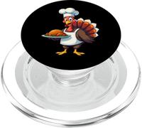 Thanksgiving Turkey Chef Funny Thanksgiving Turkey PopSockets PopGrip for MagSafe