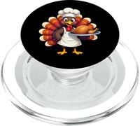 Thanksgiving Turkey Chef Funny Thanksgiving Turkey PopSockets PopGrip for MagSafe
