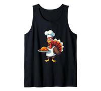 Thanksgiving Turkey Chef Funny Thanksgiving Turkey Tank Top