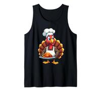 Thanksgiving Turkey Chef Funny Thanksgiving Turkey Tank Top