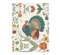 Thanksgiving Turkey Crystal Sticker, 3D Stereoscopic Effect, Pattern Does Not Fall Off When Exposed to Water