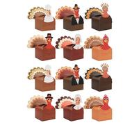 Thanksgiving Turkey Design Party Boxes Bulk Pack For Holiday Celebrations And Craft Projects Family Craft Activity Packaging