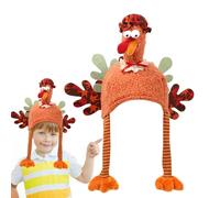 Thanksgiving Turkey Hat - Cute Plush Turkey Headgear, Warm Comfortable Polyester Material, Fun Holiday Accessory | Ideal For Thanksgiving Family Gatherings Holiday Parties Costume Decor