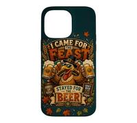 Thanksgiving Turkey I Came For The Feast Stayed For Beer Case for iPhone 14 Pro Max