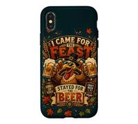 Thanksgiving Turkey I Came For The Feast Stayed For Beer Case for iPhone X/XS