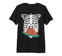 Thanksgiving Turkey in Ribcage Skeleton Xray Premium T-Shirt
