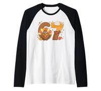 Thanksgiving Turkey Pie 67 Autumn Fall Meme Celebration Raglan Baseball Tee