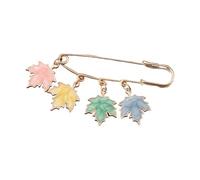 Thanksgiving Turkey Pumpkin Brooch Colorful Maple Leaf Enamel Lapel Pin Thanksgiving Fall Holiday Jewelry, Metal, no gemstone