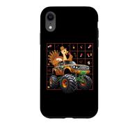 Thanksgiving Turkey Riding Monster Truck Funny Dinner Season Case for iPhone XR