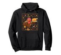 Thanksgiving Turkey Women Girl Leopard Print Autumn Fall Pullover Hoodie