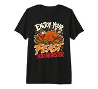 Thanksgiving Vegan Enjoy Your Carcass You Monster Vegan Premium T-Shirt