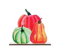 Thanksgiving Wooden Pumpkin Crafts Decoration Autumn Festival Car Desktop Ornament for Seasonal Décor and Home (A, One Size)