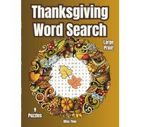 Thanksgiving Word Search: Large Print Holiday Puzzle Fun | Thanksgiving Word Searches for Seniors, Adults & Kids