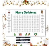 Thanksgiving Word Search Poster, 2026 New Jumbo Thanksgiving & Christmas Word Search Poster, Wall Size WordSearch PuzzlePoster, 36"X24" (Christmas)