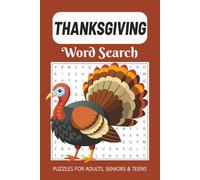 Thanksgiving Word Search Puzzle Book: Word Searches with Easy-to-Read Print about Thanksgiving, Autumn, Harvest, Family and More | 6x9 Inches, 110 ... Gift for Vacations, Holidays, and free times
