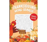 Thanksgiving Word Search Puzzle Book: Word Searches with Easy to Read Print about Thanksgiving, Thanksgiving Feast, Fall Harvest and More | 6x9 ... Gift for Vacations, Holidays, or Free Times
