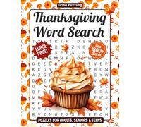 Thanksgiving Word Search Puzzles Large Print: 1800+ New Words, Fun Holiday Themed Word Find Puzzle Book For Adults, Seniors & Teens, 85 Fall Large Print Word Search