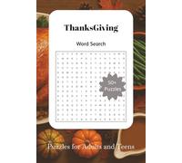 Thanksgiving Word Search: Word Search Puzzles of Thanksgiving, and more | 6 x 9 inches, 120 pages | 50+ Puzzles