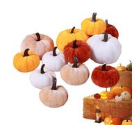 Thanksgiving Words - Rustic Fall Rustic Table Artificial Display Seasonal Fake Pumpkin Arrangement | Decorative Accent for Dining Room Centerpiece, Cozy L Style