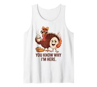 Thanksgiving You Know Why I'm Here Deviled Egg Turkey Tank Top
