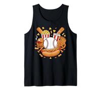 Thanksgivings Baseball Game Lover Food & Sports Fan Tank Top