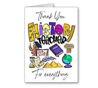 Thankyou Thank you History Teacher Card For everything