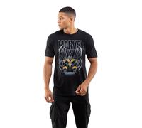 Thanos Throne Cotton Mens T-Shirt Black Marvel Black L