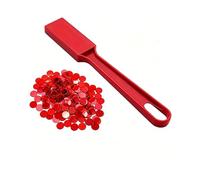 Thapncow Magnetic Bingo Stick, Bingo Chips Set Magnetic Stick, with 100 Bingo Chips, Science STEM Kit, Learning Accessories, Family Game, Night Lotto Tokens (Red)