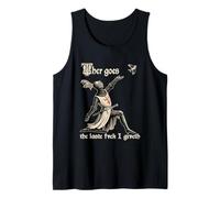 Thar Goes The Last Fvck I Giveth Funny Medieval Tapestry Tank Top