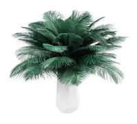 THARAHT 24pcs Blackish Green Ostrich Feathers Natural Bulk 8-10Inch 20cm-25cm for Wedding Party Centerpieces Easter Gatsby and Home Decorate Ostrich Feather