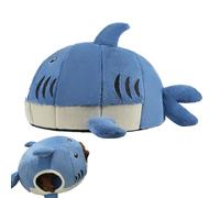 THARK CAT HOUSE Kitten Bed, Sleeping Cat | Attached Pet Cave Shelter in Shark Shape, Warm Soft Pillow and Comfortable Warm Pillow, Space