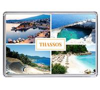Thasos Greece Souvenir Acrylic Fridge Magnet (Standard: 70x45mm)