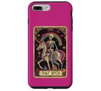 That Bitch Skeleton Unicorn Rainbow Mystic Pony Tarot Card Case for iPhone 7 Plus/8 Plus