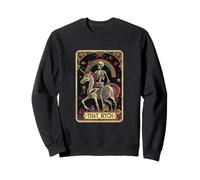 That Bitch Skeleton Unicorn Rainbow Mystic Pony Tarot Card Sweatshirt