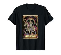 That Bitch Skeleton Unicorn Rainbow Mystic Pony Tarot Card T-Shirt
