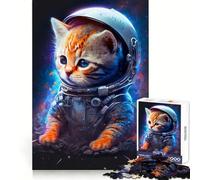 That Cats From Outer Space Teenager Jigsaw Puzzles 1000 Pieces Memory Boost Home Activity Pattern Assembly Perfect Present (38x52cm)