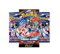 That Chunky Yellow Mouse Pokemon Cards Booster Bundle Chaos Rising 1 English Pack 2 + KR Packs in Yellow That Chunky Yellow Mouse Yellow