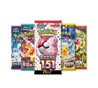 That Chunky Yellow Mouse Pokemon Korean Starter 5Pack - 151 Obsidian Flames Surging Sparks S&V That Chunky Yellow Mouse Multicolor