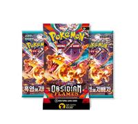 That Chunky Yellow Mouse Pokemon Obsidian Flames Booster Bundle - 1 English + 2 Korean Packs That Chunky Yellow Mouse Multicolor
